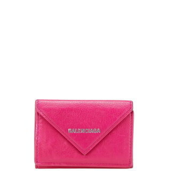 Balenciaga Tri Wallet Pink Leather - Picture 1 of 8